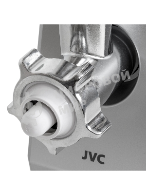 Мясорубка электрическая JVC JK-MG128 черный, 2500 Вт, 2.7 кг/мин, реверс, металлический лоток, насадки - 4