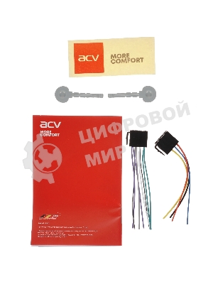 Автомагнитола ACV AVS-824BW, 1 DIN, Bluetooth, USB Type-A, AUX