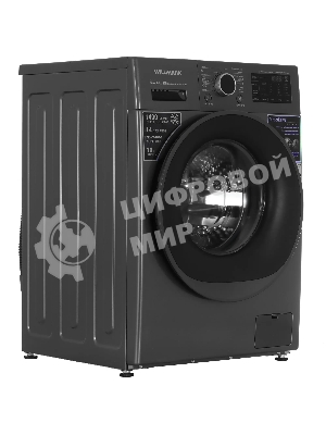 Стиральная машина Willmark WMF-1015LG графит, загрузка фронтальная 10кг, 1400 об/мин., класс: A+++
