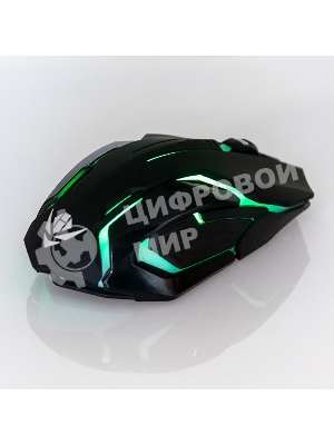 Мышь беспроводная Nakatomi MROG-20UR черный, 2400 dpi, радиоканал, USB, кнопки - 6