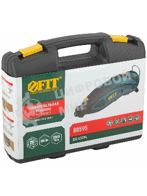 Прямошлифовальная машина (гравер) DG-137PL, 135 Вт, 10000-32000 об/мин, 2,4/3,2 мм, БС щеток, набор насадок, пластик. кейс