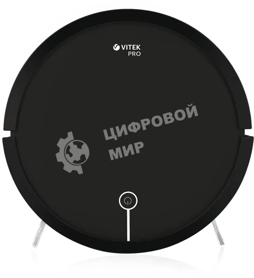 Робот-пылесос Vitek VT-1802 черный, 2200 мА·ч Li-Ion, уборка сухая, пылесборник контейнер 0.7 л