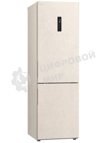 Холодильник LG GC-B459AEMW бежевый двухкамерный 234/110л морозилка снизу, No Frost