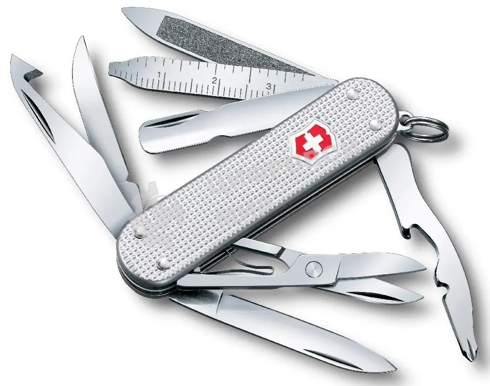 Нож перочинный Victorinox MiniChamp Alox (0.6381.26) 58мм 14 функций серебристый