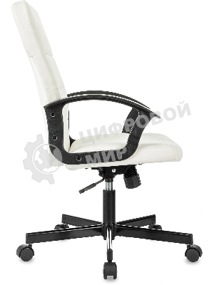 Кресло компьютерное Бюрократ Triest Fabric молочный Velvet 20 крестов. металл черный