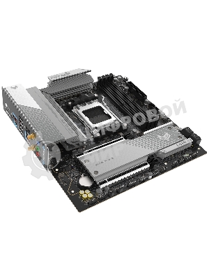 Материнская плата Sapphire B850M NITRO+ WIFI B850, AM5, 4*DDR5, 2*PCIEx16, 2*M.2, 2*TypeC, 3*USB3.2Gen2, 2*USB3.2Gen1, 6*USB2.0, 4*SATA3.0, 2.5G, DP, HDMI, M-ATX, RTL