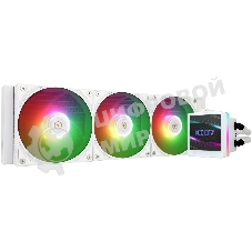 Водяное охлаждение для процессора Thermalright Grand Vision 360 (360mm, LED, White, ARGB/Fans: 3x120mm, 80.45CFM, 29.4dBA, 2150RPM/Pump height 72.5mm, 6400RPM, Rad thickness 27mm/S: 1700, 1200, 1851, 115X, 2011, 2066, AM5, AM4)