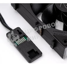 Кулер для корпуса Thermalright TL-M12QR Reverse (124x120x25mm, 4-pin PWM, ARGB, 47.6CFM, 23.2dBA, 1500RPM, черный)