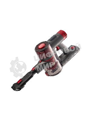 Пылесос вертикальный Bufett MVC 387A черный/красный, питание от аккумулятора, 250 Вт, уборка сухая, пылесборник 0.6 л