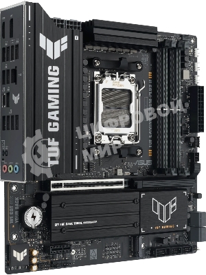 Материнская плата ASUS TUF GAMING B850M-PLUS II, AM5, AMD B850, 4xDDR5, 4xSATA, 3xM.2, 1xPCIe 5.0 x16, 1xPCIe 4.0 x1, 1xHDMI, 1xDP, 1x2.5Gb LAN, 1xUSB-C 20Gbps, 3xUSB-A 10Gbps, 4xUSB-A 5Gbps, 4xUSB-A 2.0, 3x3.5 мм, 7.1, mATX