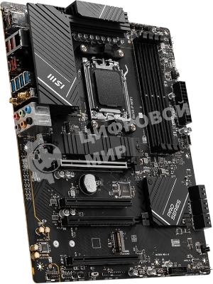 Материнская плата MSI PRO B650-P WIFI, AM5, AMD B650, 4xDDR5, 6xSATA, 2xM.2 (PCIe 4.0), 2xPCIe 4.0 x16, 2xPCIe 3.0 x16, 1xHDMI, 1xDP, 1x2.5Gb LAN, Wi-Fi, Bluetooth, 1xUSB-C 20Gbps, 3xUSB-A 10Gbps, 4xUSB-A 5Gbps, 3x3.5 мм, 7.1, чёрный, ATX