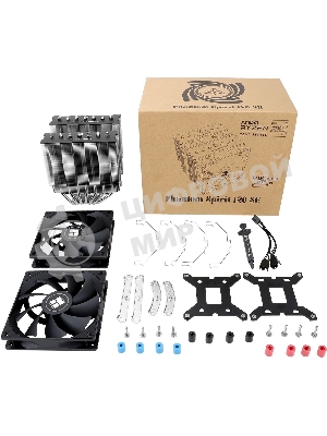 Устройство охлаждения(кулер) Thermalright Phantom Spirit 120 SE Soc-AM5/AM4/1151/1200/1700 черный 4-pin 25.6dB Al+Cu 765gr Ret (PS120-SE)