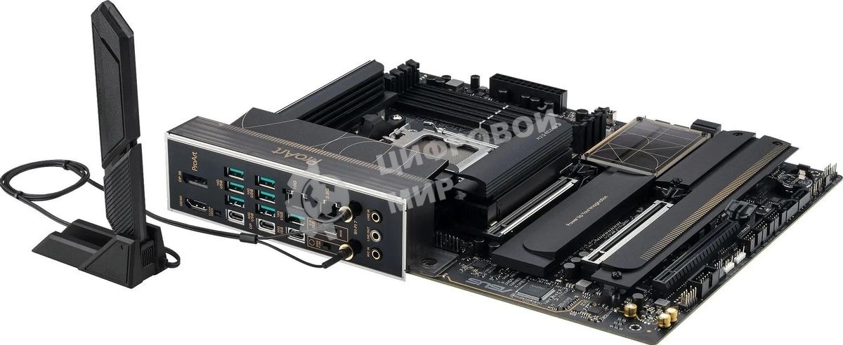 Материнская плата ASUS PROART X870E-CREATOR WIFI, AM5, AMD X870E, 4xDDR5, 4xSATA, 4xM.2, 2xPCIe 5.0 x16, 1xPCIe 4.0 x4, 2xUSB-C 40Gbps, 1xUSB-C 20Gbps, 7xUSB-A 10Gbps, 1xUSB-A 2.0, 1xDP (v1.4), 1xHDMI (v2.1), 1x10Gb LAN, 1x2.5Gb LAN, Wi-Fi 7, Bluetooth 5.