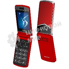 Мобильный телефон Maxvi E11 красный/серебристый