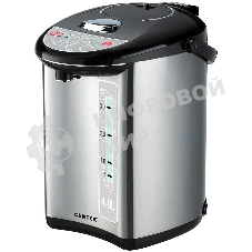 Термопот Centek CT-1082 (сталь) 4.0л, 750 Вт, 3 способа подачи воды, двойная защита от перегрева