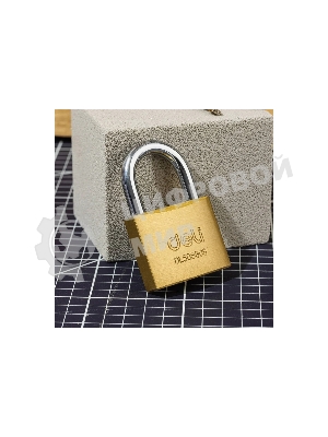 Замок навесной Deli DL508906 латунный, 50мм