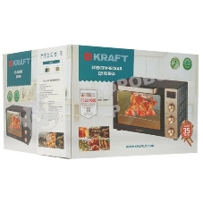 Мини-печь Kraft KF-MO 3506 KGLB (черный/золото) с дисплеем