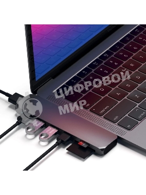 Док-станция Satechi ST-CMBPM, USB Type-C, HDMI/Thunderbolt 3/USB Type-C/SD/microSD/USB 3.0, USB