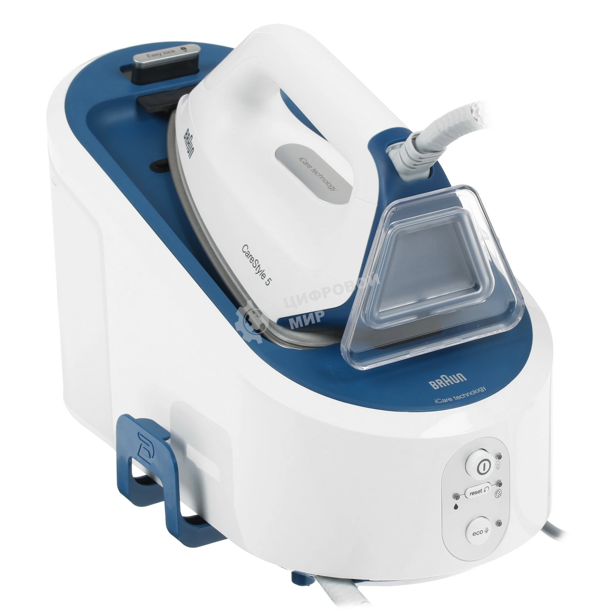 Парогенератор Braun IS5145WH белый/синий, 2400 Вт, 120 г/мин, 400 г/мин, 2000 мл