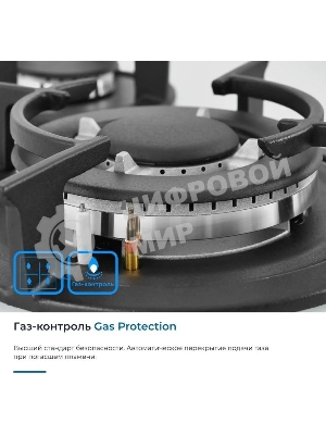 Варочная панель газ ZUGEL ZGH603W, белая