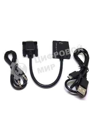 Конвертер Espada VGA + 3,5мм audio jack to HDMI, HCV0201 (44083)