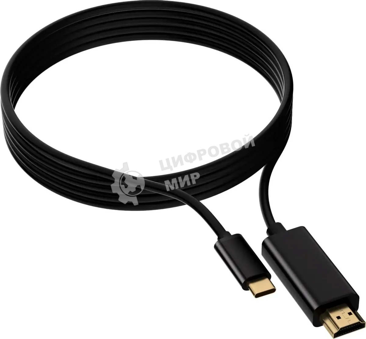 Кабель-переходник аудио-видео Buro USB Type-C (m)/HDMI (m) 1.5м. черный