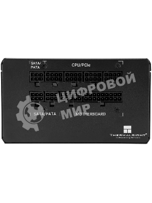 Блок питания Thermalright, 650W 80+ Bronze (ATX, 3.0, Full modular, 1x24(20+4)pin, 2xCPU 8(4+4)pin, 4xPCIe*2 8(6+2)pin, 3xSATA3, 3xMOLEX4pin, Active, 120x120мм, 150x140x86mm, APFC, черный)