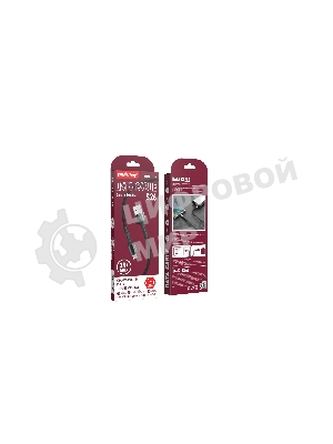 Кабель Smartbuy S26 MicroUSB черный.,3 А,QC,нейл.,1м