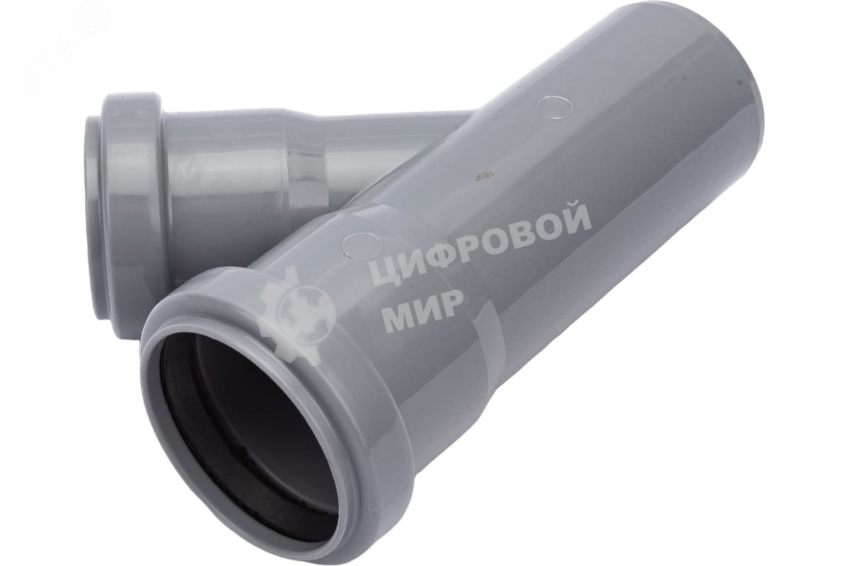 Тройник канализационный Политэк 45 град. 50 х 40 205445