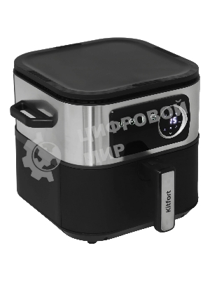 Аэрогриль Kitfort КТ-8127 черный, 1930 Вт, 2 л, сенсор, 6 программ