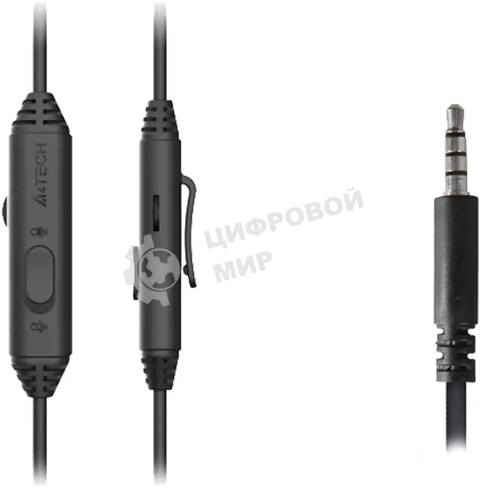 Гарнитура проводная с микрофоном A4Tech Fstyler FH100i черный 1.8м накладные оголовье (FH100I)