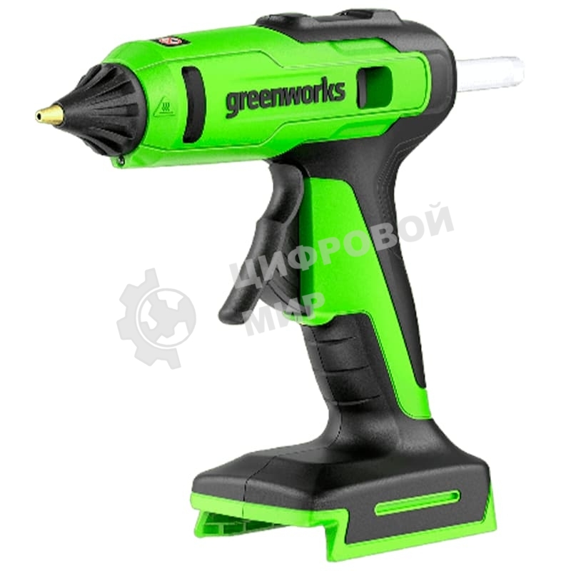 Пистолет клеевой аккумуляторный GreenWorks G24GLG, 24V, 11 мм, без АКБ и ЗУ (3502207)