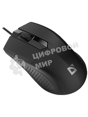 Мышь проводная Defender Optimum MB-270 черный, 1200 dpi, USB, кнопки - 3