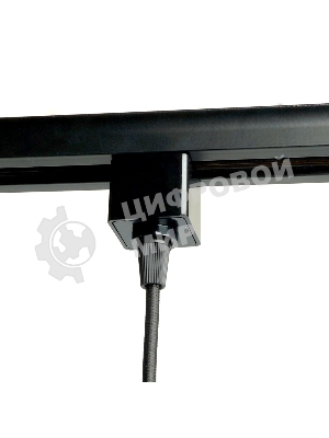 Светильник трековый на шинопровод Feron AL196 ДПО GU10 без лампы на подвесе черный