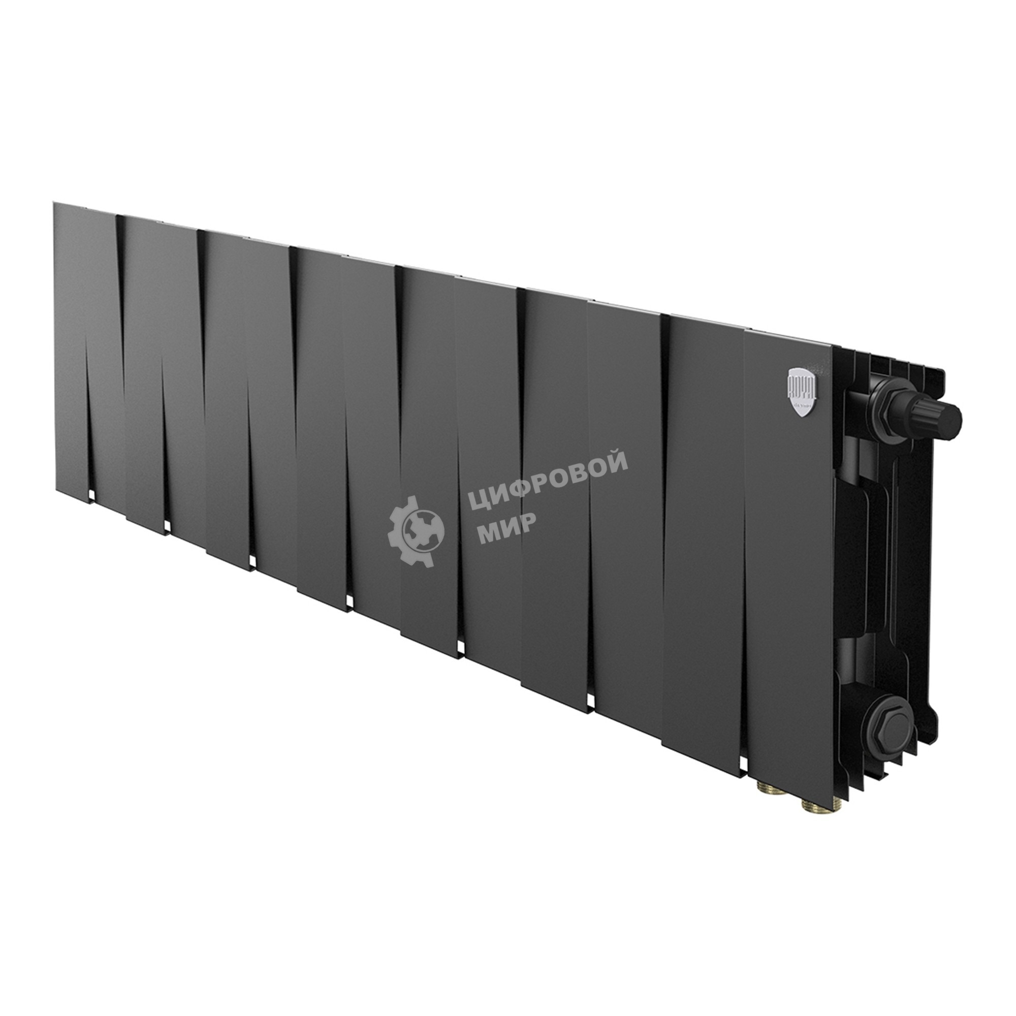 Радиатор биметаллический Royal Thermo PianoForte 200 черный VR80- 14 секц.