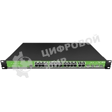 Коммутатор Digma DSW724G-4C-R, 24×1 Гбит/с + 4×1 Гбит/с Combo, управляемый