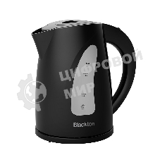 Электрочайник Blackton Bt KT1706P черный, 1.7 л, 2200 Вт, скрытый нагревательный элемент