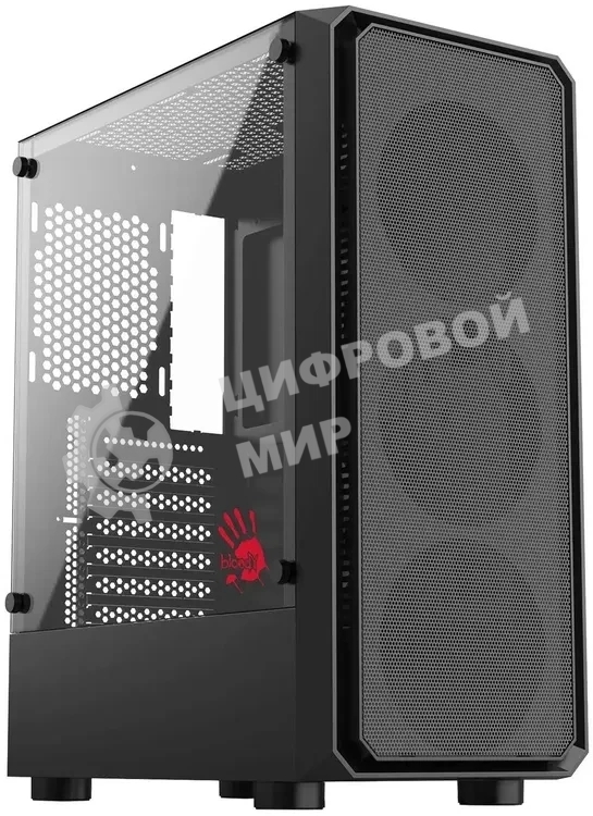 Корпус Bloody CC-126-BK, Midi-Tower, чёрный