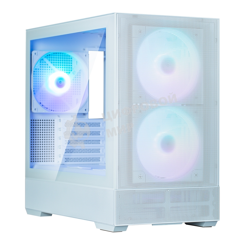 Компьютерный корпус ZALMAN P30 AIR, MATX, белый, WINDOW, 2xCombo (3.5'' or 2.5''), 3x2.5