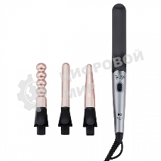 Мультистайлер BQ HST8030 серебристый/черный, 25 мм, 200 °C, 3 режима