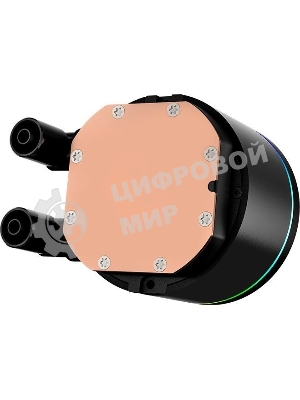 Система охлаждения PCCooler DA360 Pro ARGb Digital BK (300W, 360мм, LED temp., Black, ARGb/Fans: 3x120мм, 75.8CFM, 33.7dBA, 2200RPM/Pump height 57мм, 28dBA, 3000RPM, Rad thickness 27мм/S: 1851, 1700, 1200, 20XX, 115X, AM5, AM4)