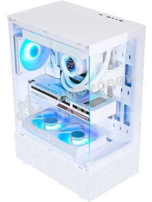 Компьютерный корпус AeroCool/Formula Crystal Z1 белый без БП ATX 2xUSB 2.0 1xUSB 3.0 audio bott PSU