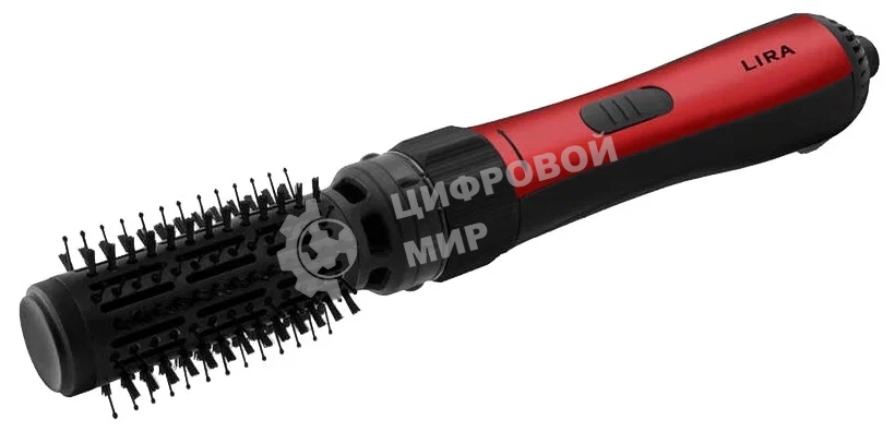 Фен-щетка LIRA LR 0707 черный/красный, 1200 Вт, 50 мм