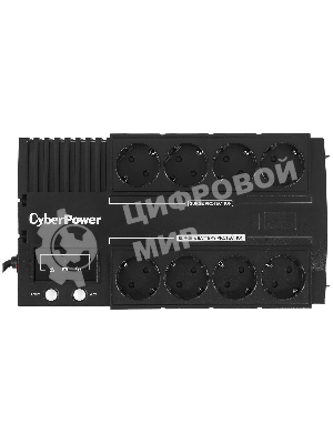 Источник бесперебойного питания CyberPower BS650E NEW/650 ВА/390 Вт/8 х CEE 7 (евророзетка)
