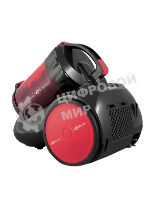 Пылесос Centek CT-2524 черный/красный, 420/2300 Вт, уборка сухая, пылесборник контейнер 2 л