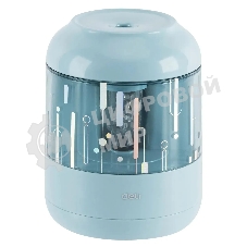 Точилка для карандашей электрическая Deli EH508-BL, 1 отверстие, пластик, синий (батарея)