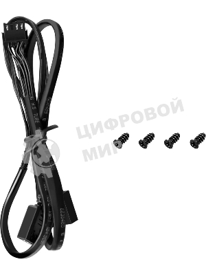 Вентилятор для корпуса DEEPCOOL FD12 черный, 120 мм, 2050 об/мин, 26.9 дБ, 4 pin