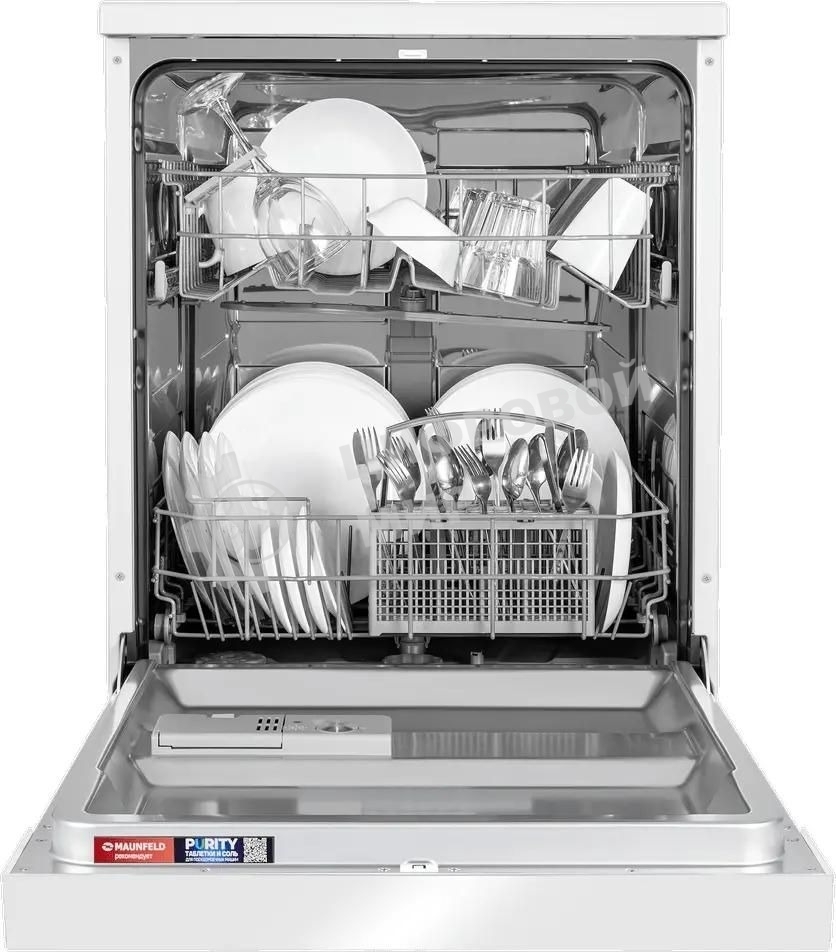 Посудомоечная машина Maunfeld MWF60121W, белый, 59.8 см, 12 компл., 47 дБ, класс A++