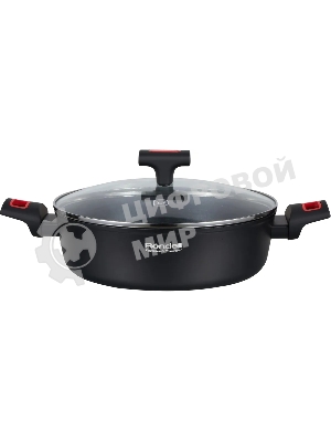 Сотейник Rondell Urban Pro RDA-1988 d=26см, (с крышкой) черный