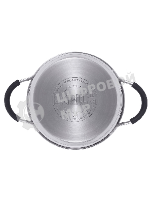 Ковш METROPOLE 1,4л/16x7,5см, нержавеющая сталь 18/10, стеклянная крышка. Толщина: 0,6мм